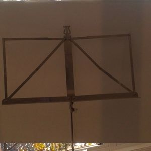 A Nickle Plate Music Stand.